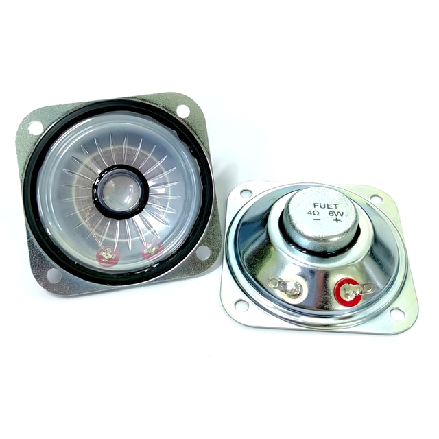 Custom IP68 Sealed Submersible 4Ohm 6W Speaker 98dB SPL 58MM Square Multimedia Speaker for Shopping Mall Waterproof PA System