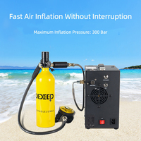 Compresseur d'air DIDEEP à batterie, cuivre/aluminium, 220V, haute pression, équipement de plongée, 30MPa, arrêt automatique, écologique, 300W