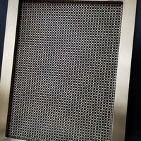 Maille de fil métallique tissée en acier inoxydable 304 de style architectural décoratif, finition laiton antique, pour la décoration intérieure et extérieure