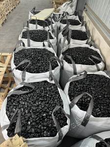 Pierre de galet naturelle noire, pierre de <span class=keywords><strong>gravier</strong></span> lisse pour pavage et décoration de jardin - Product Image 4