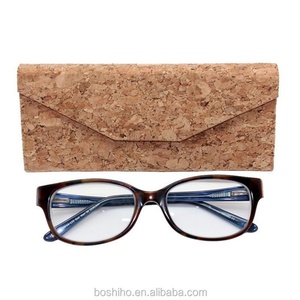 Boshiho Eco-friendly Folding Vegan Style Cork Antimicrobial Fabric <b>Sunglasses</b> <b>case</b> - Product Image 2