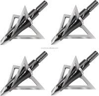 Pointes de chasse HT Archery en acier inoxydable 420, 100-125 grains, 3 lames, compatibles avec arbalètes et arcs composés, coupe de 1+1/2 pouce
