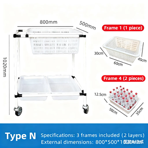 Carros de Almacenamiento Manuales de Alta Calidad y Durabilidad para Estanterías de Almacén de Clasificación de Comercio Electrónico Multinivel - Product Image 6