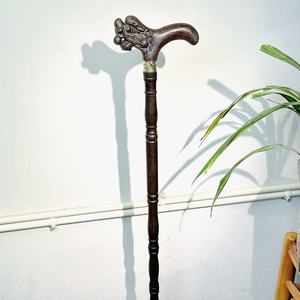 Canne en bois massif avec tête de dragon, en bois d'aile de poulet, antidérapante, pour personnes âgées, bâton de marche, bâton de randonnée, robuste et léger - Product Image 4