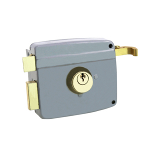 Serrure de Porte à Double Poignée Haute Sécurité, Verrou de Porte de 100 mm et 3 Clés en Fer, Serratura Cancello Con Cilindro - Product Image 2