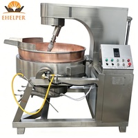 Industriële koperen pot kookmachine automatische kantelbare mixer motor kern voor snoep suiker chocolade bakkerij CE gecertificeerd