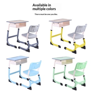 Table d'étude pour enfants, mobilier de classe pas cher, table d'étude, ensemble bureau et <span class=keywords><strong>chaise</strong></span> réglables pour lycéens, table pour enfants - Product Image 2
