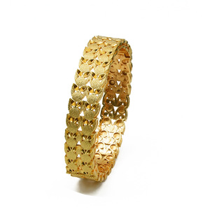 Offre spéciale Vente en gros Bijoux de Dubaï Bracelet de mariage en plaqué or 24 carats indien de luxe pour femme - Product Image 4