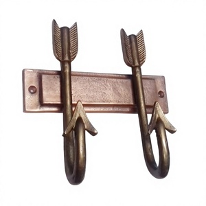 Casted Curved Arrow <b>Hooks</b> Bronze Finished Best Selling Multifunctional <b>Hooks</b> and <b>Rail</b> Decorative Metal <b>Hook</b> for Cupboard/Shelve - Product Image 1