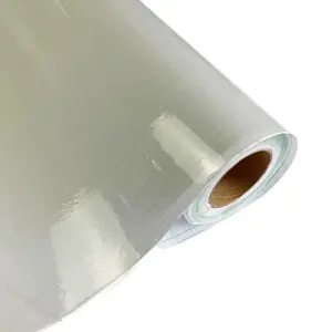 Yapışkan Film laminasyon torbalar destek kağıdı şeffaf yumuşak açık Pvc 20 Rolls sarı/beyaz açık reklam TT 50m