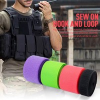 Kostenlose Probe 50mm Schwarzes Flammhemmendes Klettband Feuerfestes 100% Nylon Klettband für Sicherheitskleidung