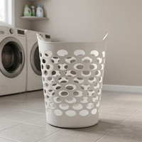Panier à linge pliable personnalisé en PE écologique avec poignées pour salle de bain