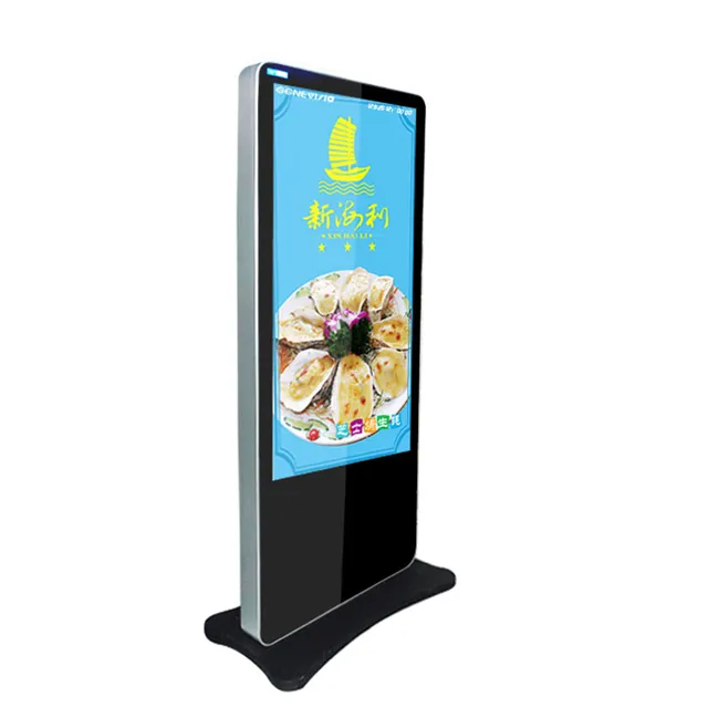 Digital standee táctil 50 pulgadas pantalla quiosco soporte de suelo tótem pantalla