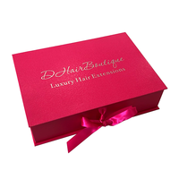 Boîte à perruque vierge de luxe à paillettes noires, emballage pour Extension de cheveux, emballage de tresse, accessoire de tissage, boîte à cheveux