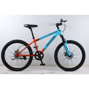 Vélo de montagne pour adultes à cadre en fer, 26 pouces, simple vitesse, double couleur, fourche avant à <span class=keywords><strong>amortisseur</strong></span> non verrouillable, <span class=keywords><strong>pas</strong></span> <span class=keywords><strong>cher</strong></span> - Product Image 1