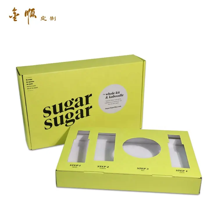 Упаковка из гофрированного картона с логотипом на заказ с вставкой