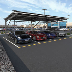 견고한 구조의 탄소강 태양광 카포트 프레임 다중 차량 주차용 태양광 카포트 - Product Image 1