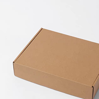 Cajas de Envío para Comercio Electrónico con Logotipo Personalizado, de Papel Kraft de Alta Gama, Cartón Reciclado Corrugado, Forma de Avión