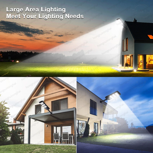 4000W/3000W/2000W LED-Solarleuchten für den Außenbereich mit Fernbedienung, Solarlampe mit Bewegungsmelder, wasserdichte Garten-, Hof- und Straßenleuchte - Product Image 6