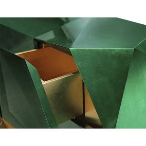 Buffet de luxe <span class=keywords><strong>en</strong></span> <span class=keywords><strong>bois</strong></span> et diamant vert, design d'art moderne, armoire de salon très brillante pour la salle à manger, l'hôtel et le hall. - Product Image 3