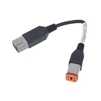 M12 a Deutsch DT 2/3/4 Pin adaptador conector arnés de cables impermeable recto M12 a código DT04 Cable convertidor de enchufe