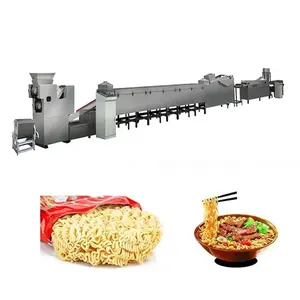 Fabriek Automatische Instant Noodle Productielijn, Ronde Vierkante Instant Noodle Frituren Machine Apparatuur