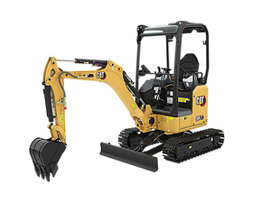 Mini-excavatrice d'occasion 301.7 CR de 1,8 tonne, excavatrice hydraulique sur chenilles avec lame, équipement de construction - Product Image 1