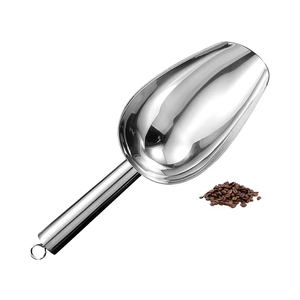 Pala para Hielo de Acero Inoxidable con Gancho, Pala para Productos Secos para Fiestas, Buffets y Cocina - Product Image 2