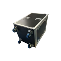 Flight case robuste en aluminium et contreplaqué de haute qualité pour équipement DJ 16U, avec 2 portes plates et serrures PENN, OEM/ODM, IP67