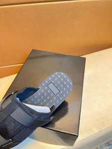 Chaussures de créateur de haute qualité, marque de mode, sandales pour hommes, printemps-été, avec boucle de ceinture jacquard à lettres, tongs imperméables d'extérieur - Product Image 3