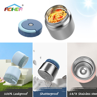 Aohea nouveau produit design moderne pot alimentaire thermo en acier inoxydable 304 et pot alimentaire isolé avec revêtement de conception de couleur mignonne
