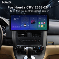 Lecteur DVD Android universel pour voiture de 12,3 pouces, panneau de navigation pour Honda CRV 2008-2011 avec faisceau de câblage
