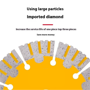 Hoja de <span class=keywords><strong>sierra</strong></span> de diamante seco soldada con láser para corte de hormigón de piedra, ranura de pared, ranurado de hormigón para pared de tamaño King - Product Image 4