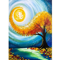 LS Full Drill velvet canvas 5d Crystal Gem Art Tree kit di pittura diamante per adulti Cross Stitch Canvas Home Wall Decor