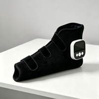 Masque de compression d'air sans fil pour mollets avec fonction chauffante, massage des pieds et des jambes pour la circulation et le soulagement de la douleur, en néoprène