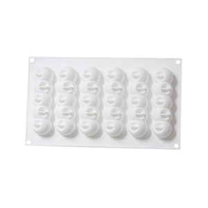 Caterpillar Shape Mousse Cake Mold Silicone Ice Cream Mold For DIY Desserts 295x175x25cm White - Product Image 3