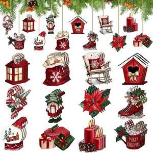 Decoraciones navideñas de madera de estilo moderno para el hogar y la fiesta Decoraciones navideñas de moda - Product Image 3