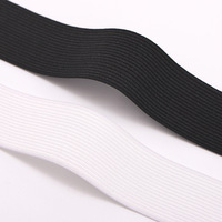 Bandeaux élastiques en Spandex/Nylon de 10mm-70mm, blancs et noirs, en gros, personnalisés, tricotés, à rayures chevrons