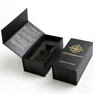 Custom Perfume Packaging <b>Box</b> Featuring <b>Book</b> Style Magnetic Closure with Embossed Logo,Perfect for Luxury Gift Sets - Product Image 5