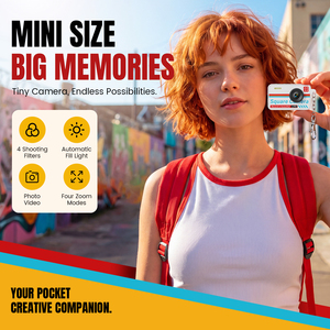 Mini caméra portable pour les voyages et les sports, caméra de poche vidéo HD 1080P avec éclairage automatique, caméra d'action miniature à porter comme un porte-clés - Product Image 2