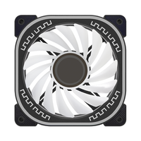 Ventilador AntarcChill PWM de 4 Pines y 5V, Ventilador ARGB de 3 Pines y 120mm para Caja de Ordenador, Ventilador RGB Direccionable por LED, Sincronización con la Placa Base, Disponible en Stock