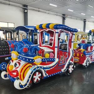 รถไฟฟ้าในสวนสนุก สถานที่ท่องเที่ยว รถไฟไร้รางแบบใช้แบตเตอรี่ รถเที่ยวชมสถานที่แบบคลาสสิก - Product Image 1