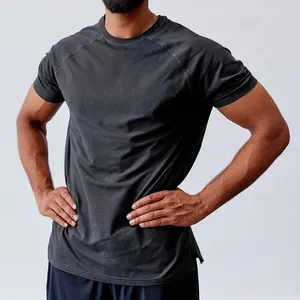 Custom Logo Men's Sport Running Activewear Tshirt Muscle Fitness Men Slim Fit Short Sleeve T Shirts