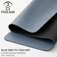 Tapis de yoga en caoutchouc naturel lisse en PU antidérapant Yugaland Vietnam pour entraînement professionnel en studio – Vente en gros