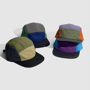 Casquette de montagne personnalisée à bord plat imperméable respirante à séchage rapide à 5 panneaux Casquette de baseball Casquettes de camp - Product Image 1