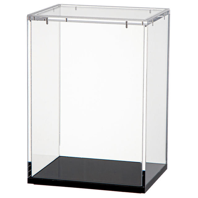 Transparent Acrylic Display Case Base Stand for Collectibles & Action Figures 3mm Thick Portable Display Box