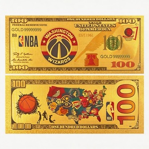 Billetes de Oro de Equipos de Baloncesto en Oferta, Monedas Conmemorativas de Equipos de la <span class=keywords><strong>NBA</strong></span> en Lámina de Oro, Regalos Conmemorativos Coleccionables - Product Image 2