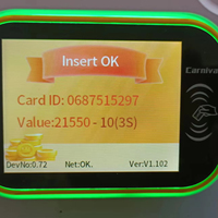 Système de paiement sans argent liquide en espagnol avec lecteur de carte à puce en plastique facile à utiliser, machine de jeu d'arcade pour les centres de divertissement