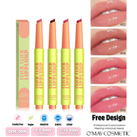 Crayon à lèvres hydratant et brillant effet miroir, 8 couleurs, végétalien, vente en gros, best-seller