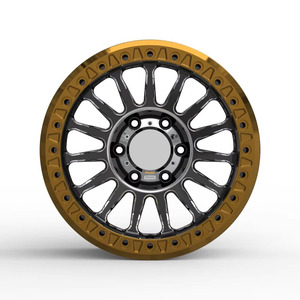 Rines <span class=keywords><strong>de</strong></span> Aleación Forjada X-RIMS <span class=keywords><strong>de</strong></span> 16 Pulgadas 8x120 en Negro Bronce <span class=keywords><strong>para</strong></span> Rines Beadlock Land Rover - Product Image 1